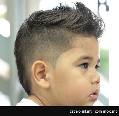 cabelo moicano criança