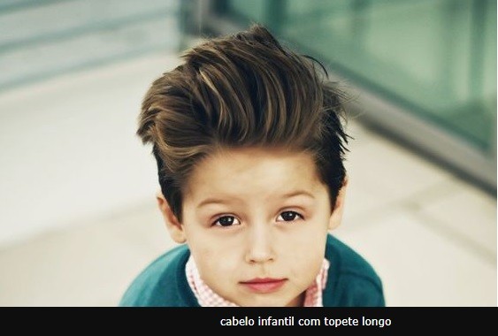 corte de cabelo masculino infantil com topete